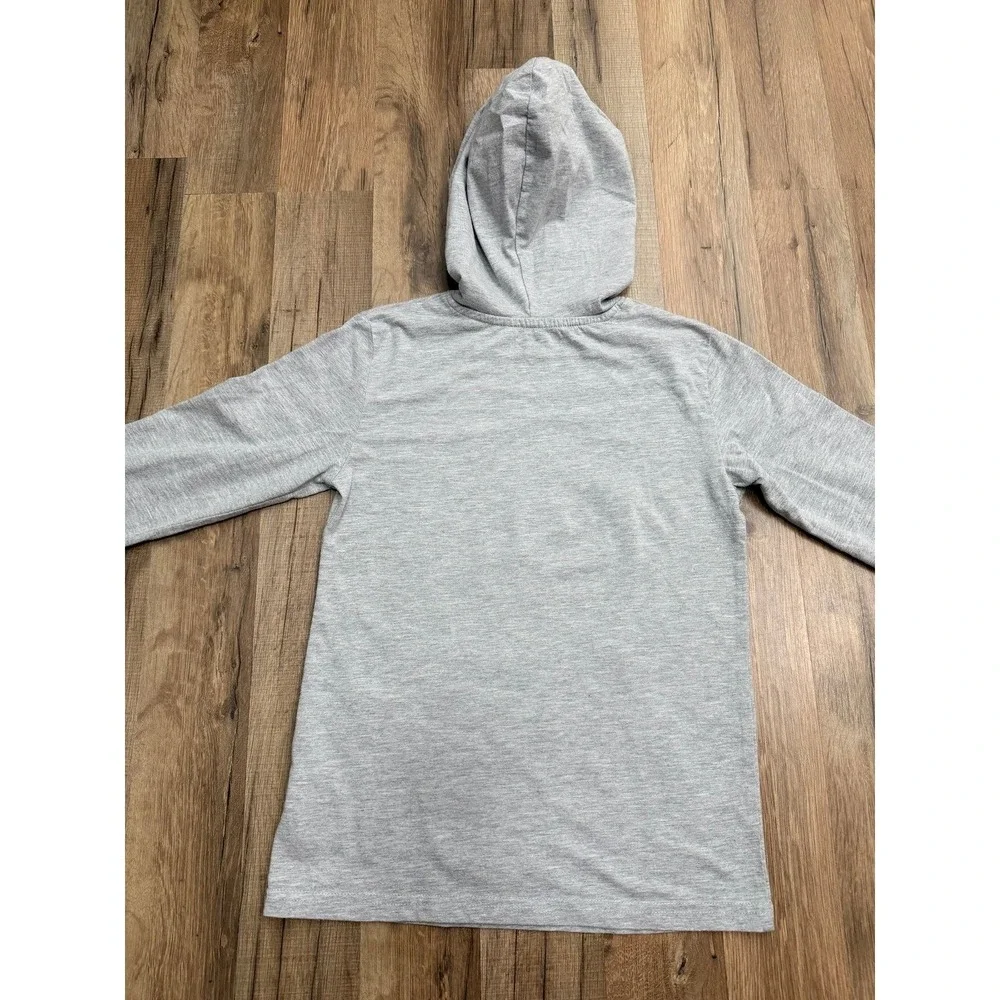 Champion Youth M‎ Cassette Tape Graphic Hoodie Gray Lightweight Kids